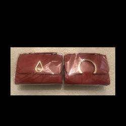 2 Red Cross Body Hand Bag