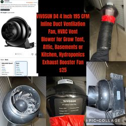 $25 VIVOSUN D4 4 Inch  Fan