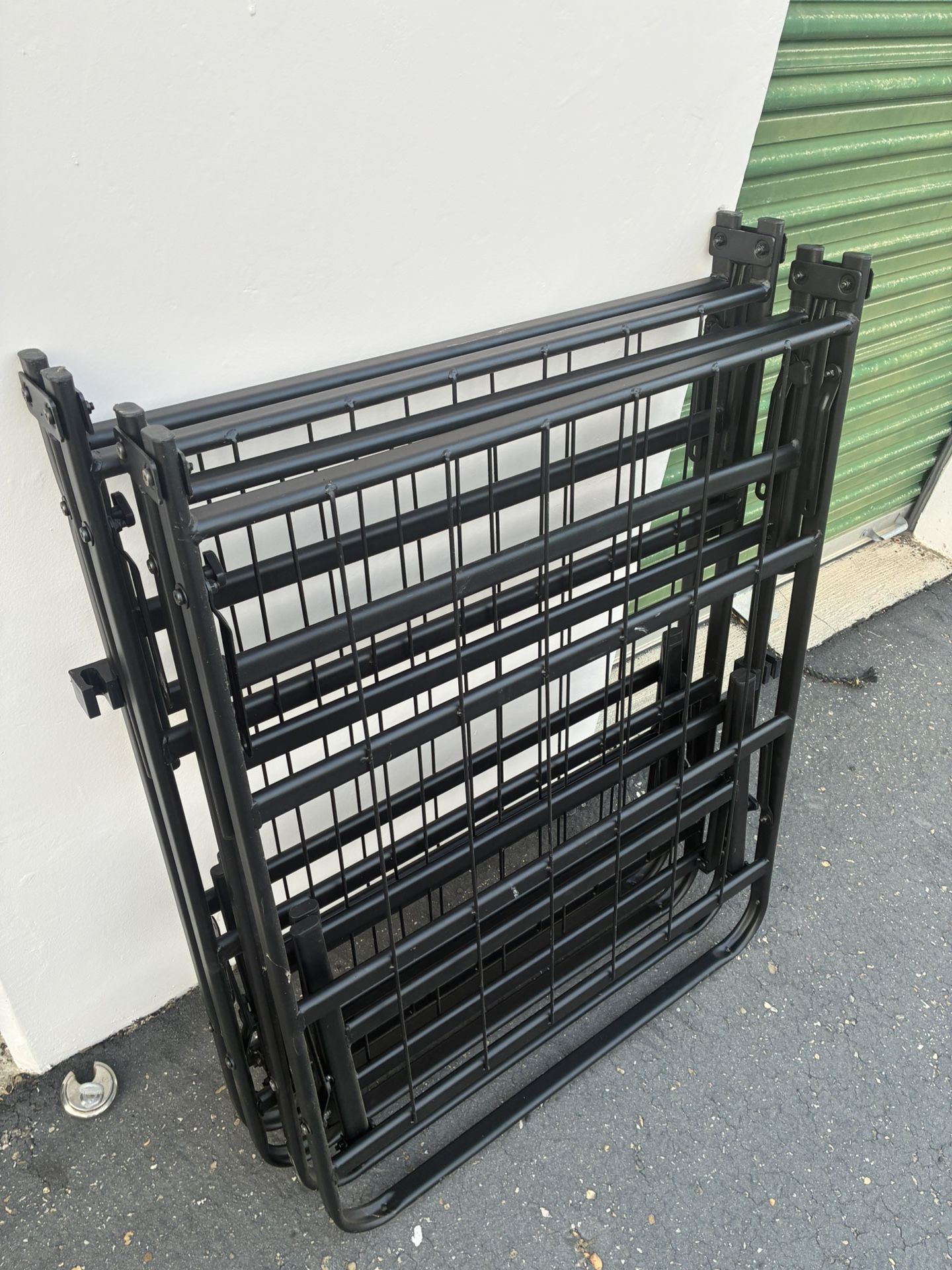 Two Single Bed FRAMES - Foldable - Attach to Make Queen