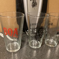 Collectible Sons Anarchy Glasses From Season V
