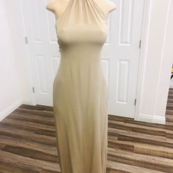 Oatmeal Color Long Dress