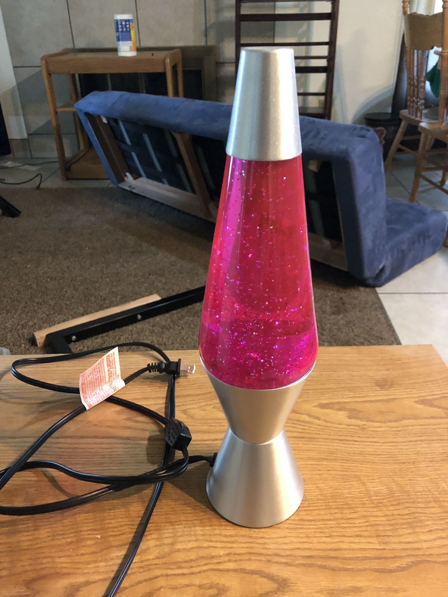 Pink Glitter Lava Lamp