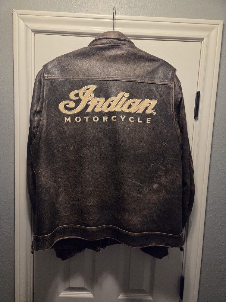 Indian Motorcycle Leather Jacket XL