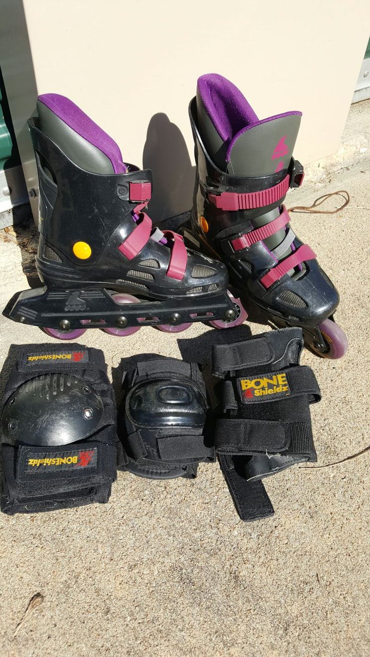 Roller Blades with all the gear