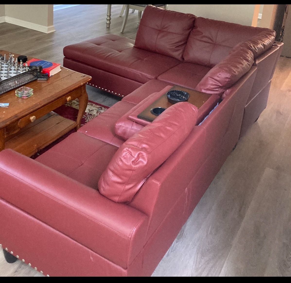 2 Piece Leather Couch