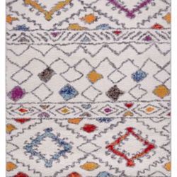 8/10 Thick Colorful Southwestern Design Rug Holiday Special