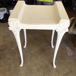 Shabby Chic Vintage  Wood Victorian Style Tea Table