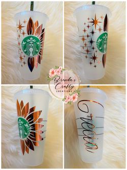 Holographic Personalized Starbucks Cup