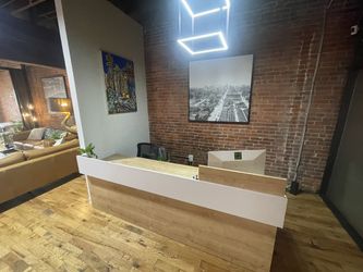 Large, Modern Front Desk For Office