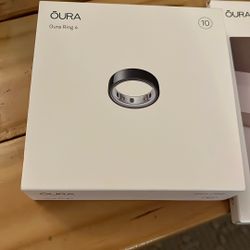 Oura Ring 4, Size 10, Black