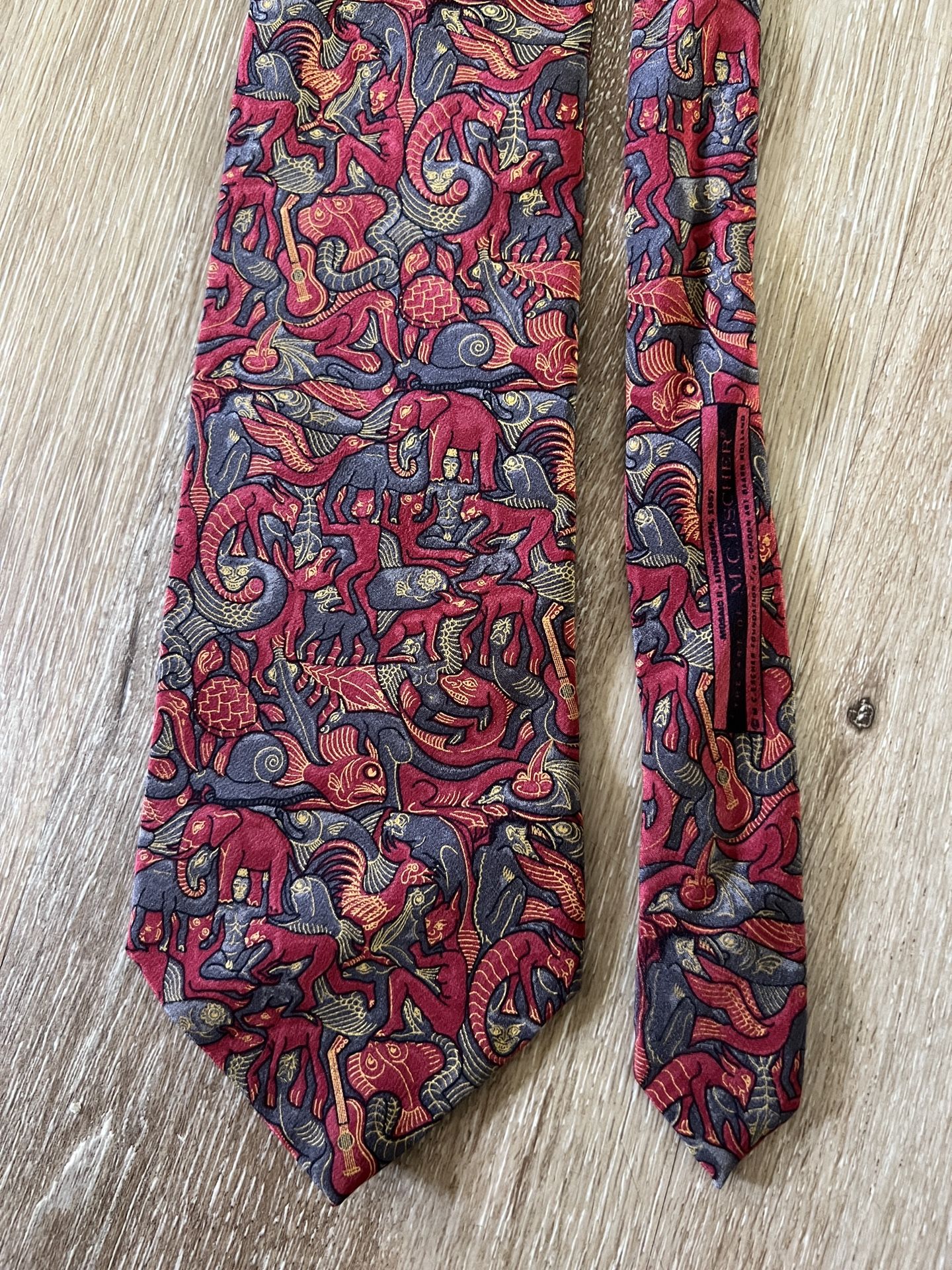MC Escher Silk Tie Necktie Mosaic II Lithograph Made In Italy