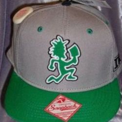INSANE CLOWN POSSE GREEN AND GRAY HAT 
