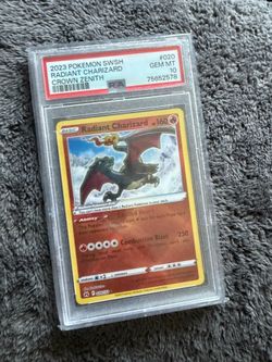 Crown zenith radiant Charizard psa 10