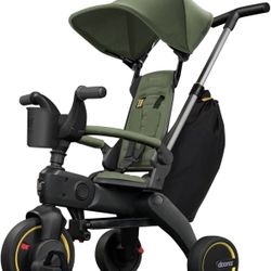 Doona Liki Trike S3, Desert Green - 5-in-1 Compact, Foldable Tricycle - Suitable for Toddlers 10 to 36 Months