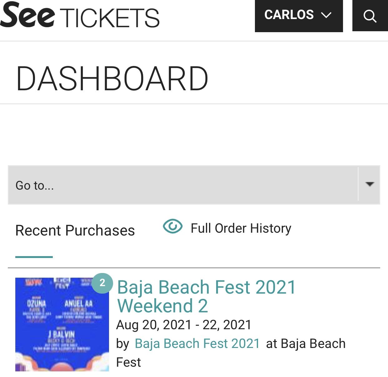 Baja Beach Tickets