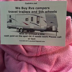 I buy RVs with or without title I come to you