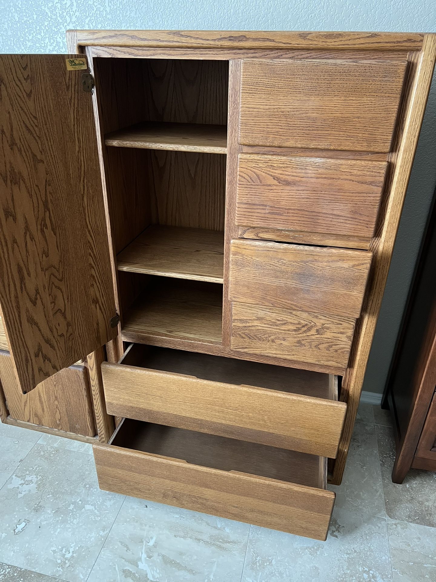 Solid Oak Armoire for Sale in Mesa, AZ OfferUp