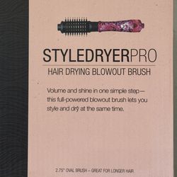 Calista Style Dryer Pro Heated Blowout Brush (Purple Mum) 2.75”