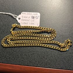 Slashed Price- 5mm x26” Cuban Link Diamond Cut Chain