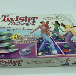 MILTON BRADLEY Twister Moves 2003 Edition Hasbro 3 Music CD's 144 Dance Sessions