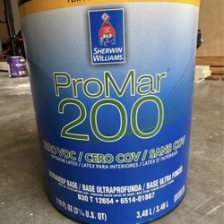 Unopened Black Wall Paint Sherman Williams (One Gal) - Flat