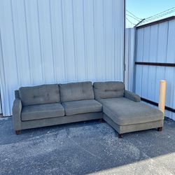 FREE DELIVERY - Gray 2 Piece Sectional