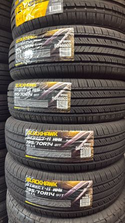 195/70/14 Blackhawk tires 🛞
