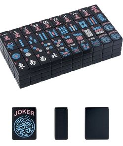 Black, American Mahjong tile set