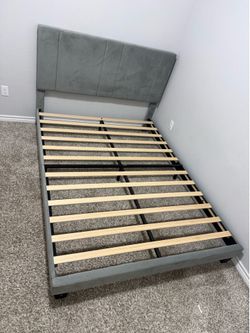 Queen Size Bed + 16inch Firm Spring hybrid Mattress