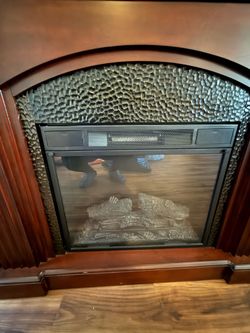 Nice wood electric fireplace/heater