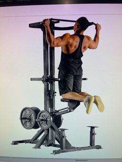 Assisted Pull Up Machine, GMWD 600LBS Leverage Assisted Chin and Dip Machine, 4 in 1 Plate Loaded Gym Equipment, Pull Up Machine with 1:1 Counterweigh