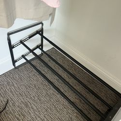 Adjustable Black Shoe Rack