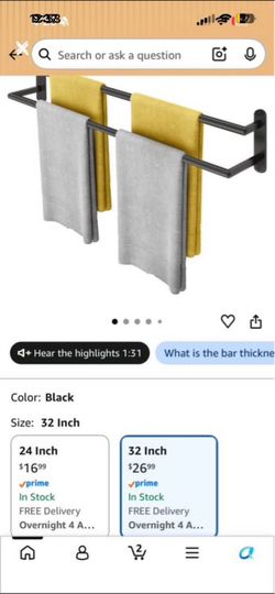 Double towel rod
