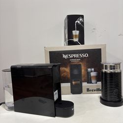 Nespresso Essenza Mini by Breville with Aeroccino3 Milk Frother – Open Box / Like New