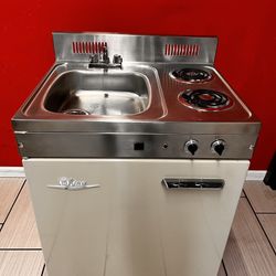 Antique Sink, Cooktop And Refrigerator all In One - $635