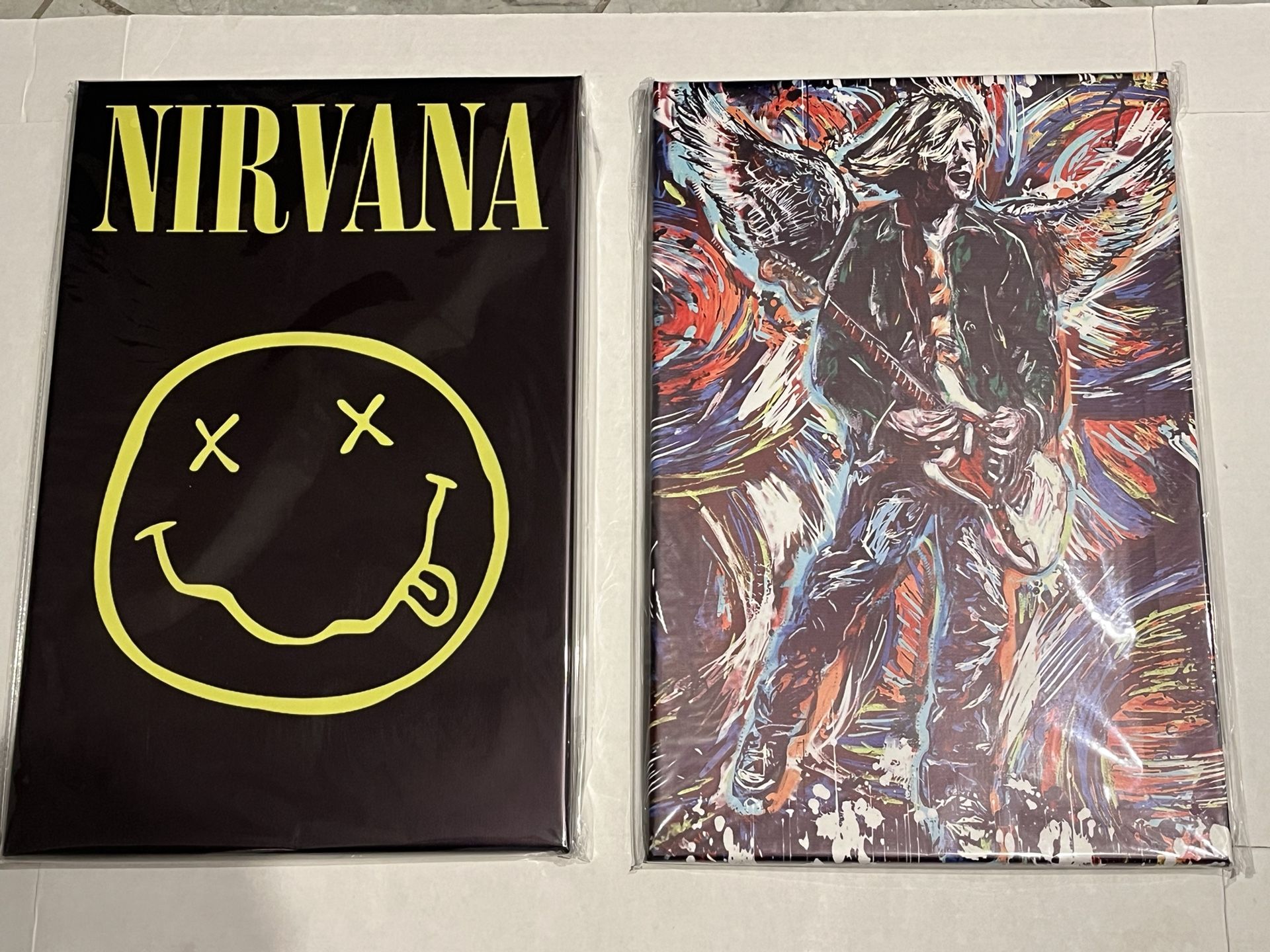 Canvas framed pictures. Nirvana Kurt Kobain