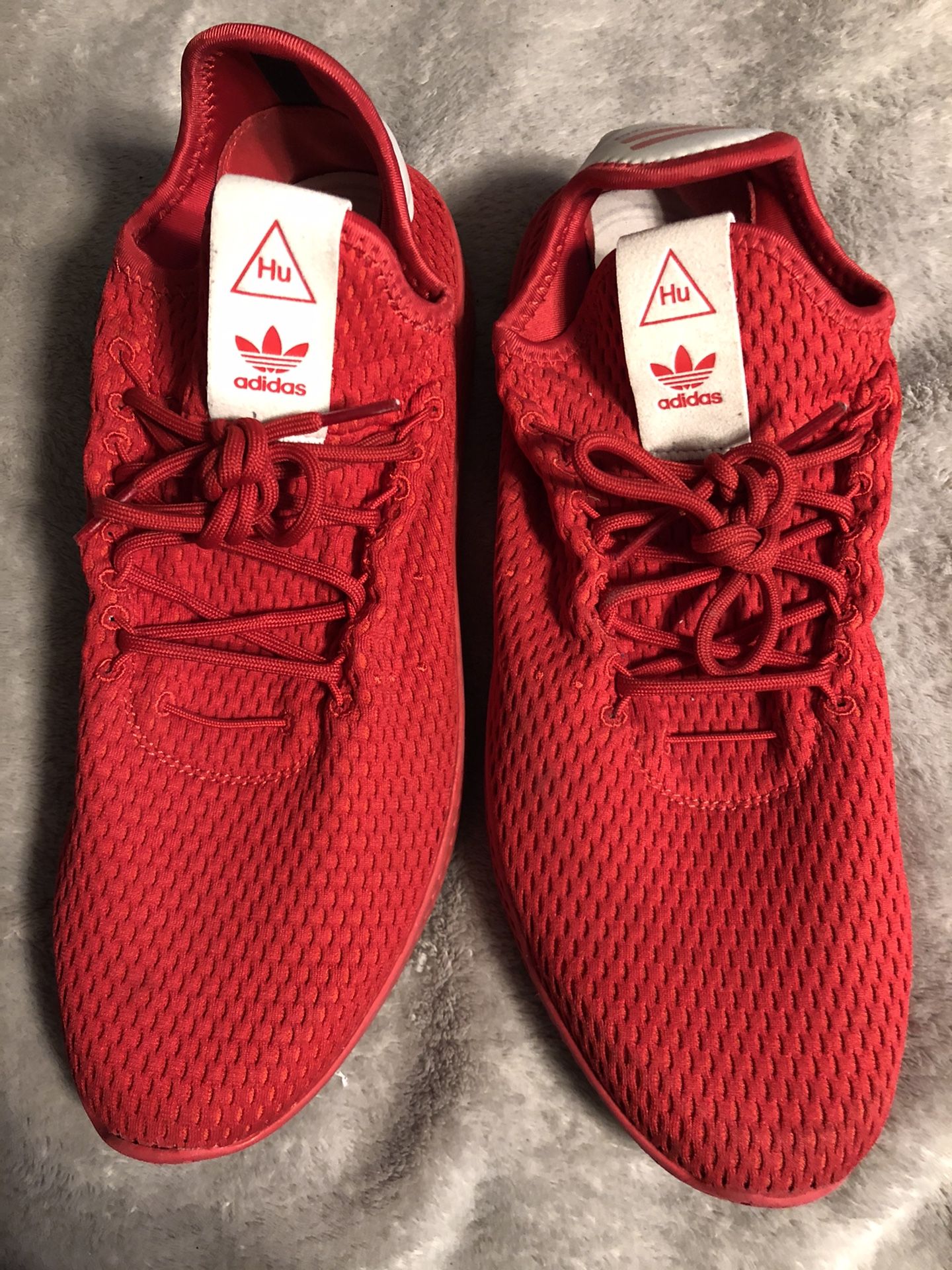 Pharrell Williams adidas red size 12