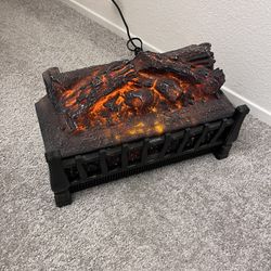 Electric Fireplace Logs Set Heater 23"