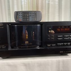 Pioneer PD F908 CD Player 101 Jukebox CD With Remote 