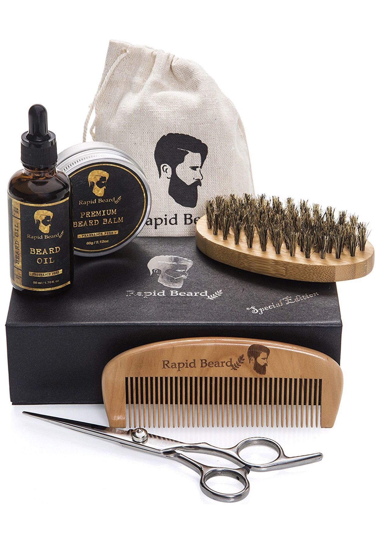 Beard Grooming & Trimming Kit for Men Care (#1 Amazon Best Seller)