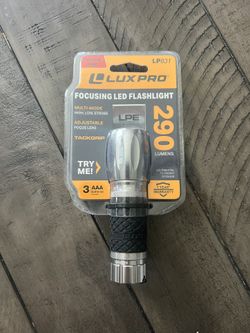 Luxpro LP831 Silver LED Flashlight 290 Lumens