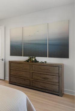 Large 3-Piece Ocean Wall Art – Coastal Triptych