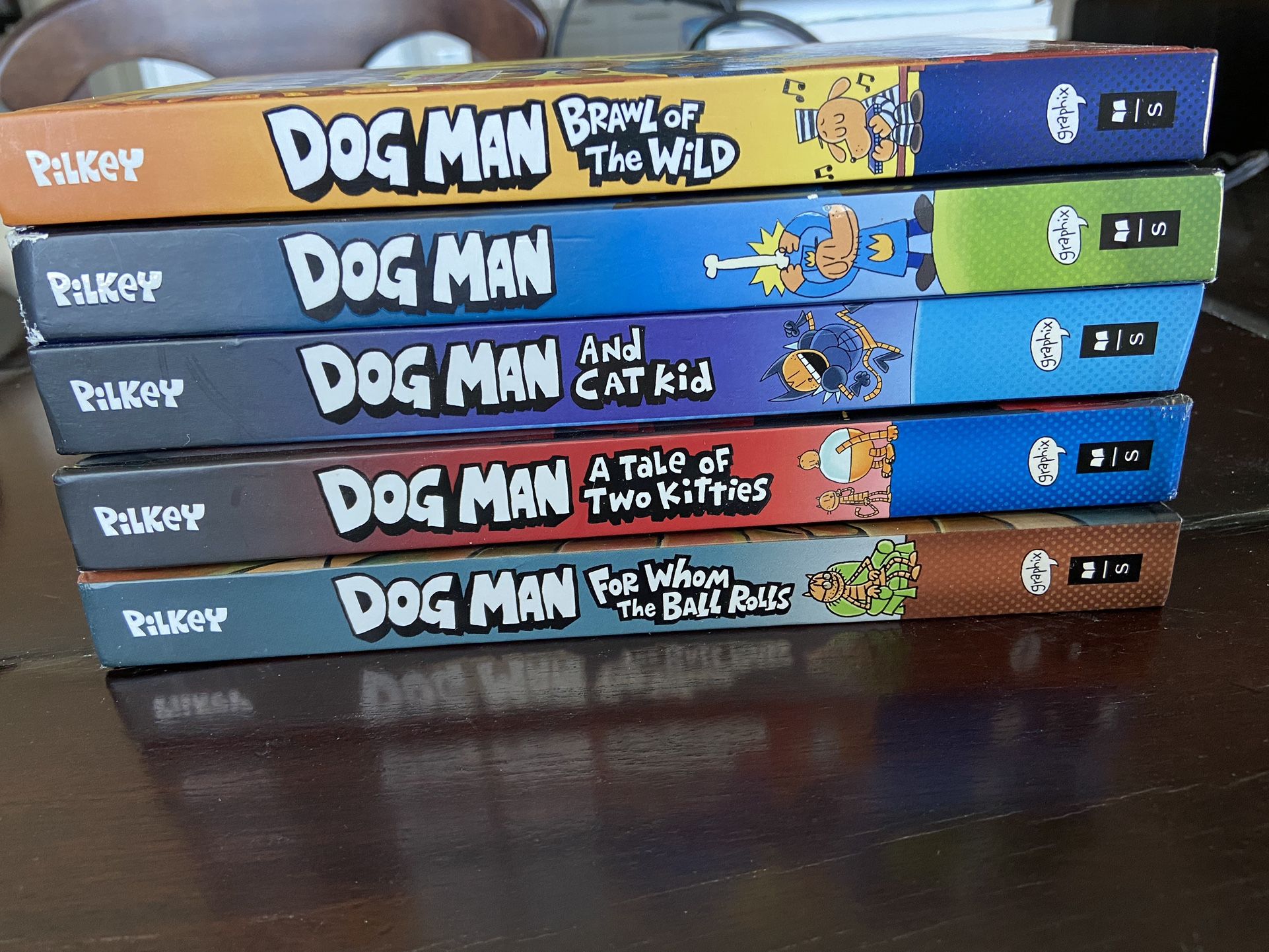 Set Of 5 Dog Man Books