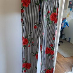 Striped palozzo pants