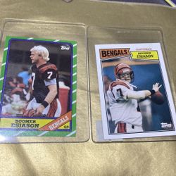 Boomer Esiason Cincinnati Bengals Rookie Card 1986 & 87 Card