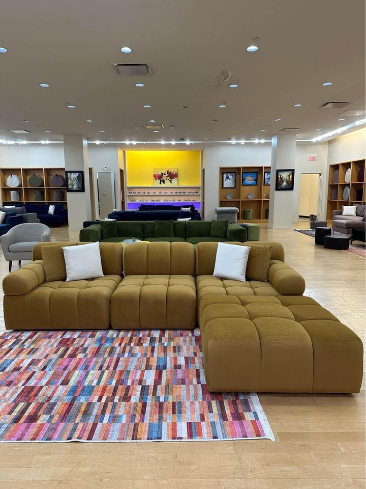 Modern Sofa Ottoman In Stock