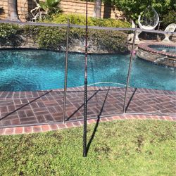 Seeker "SUPER SEEKER" Factory 8'0" SS670 25-40 LB Fishing Rod -RED with BLACK SWIRL