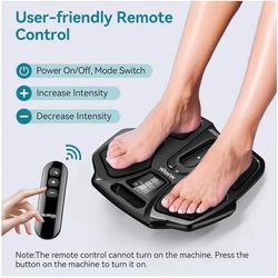 New in box-NURSAL EMS Foot Massager for Neuropathy, Electric Muscle Stimulator for Feet & Legs Circulation, TENS Unit for Feet with 6 Reusable Pads, W