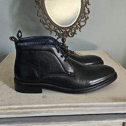 Moretti Gold Label Black Leather Dress Shoes