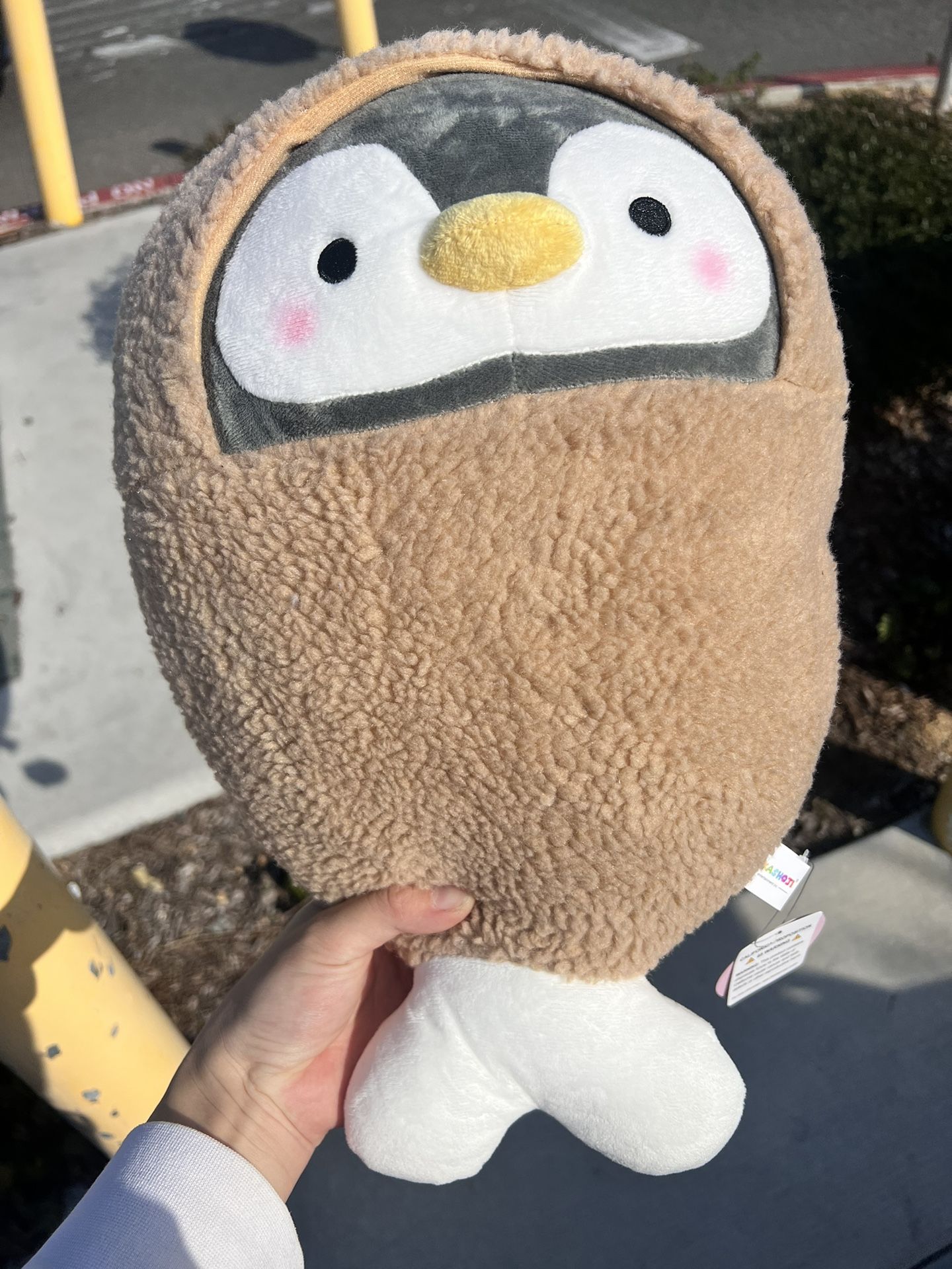 NWT 14” Takashoji Penguin with Drumstick Outfit Round 1 Arcade Japanese Plush